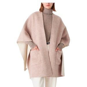 NWT Pissenlit Reversible Cashmere Silk Cape